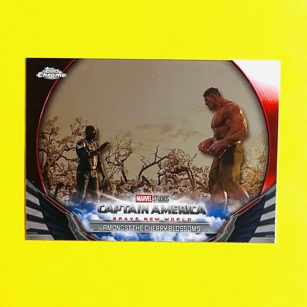 2025 Topps Chrome Marvel Amongst‎ the Cherry Blossoms BNW-25 Captain America